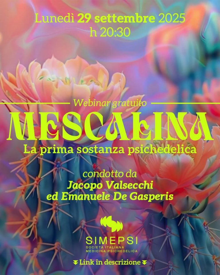 Locandina: Webinar – Mescalina