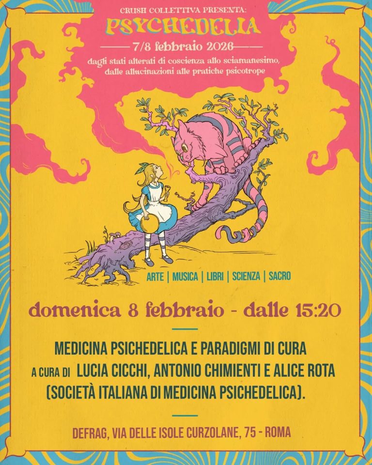 Locandina: Psychedelia – Medicina psichedelica e paradigmi di cura